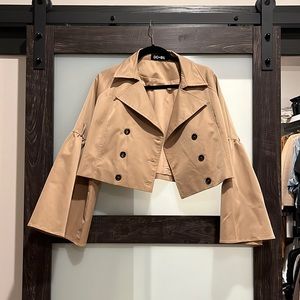 Cropped Trench Jacket